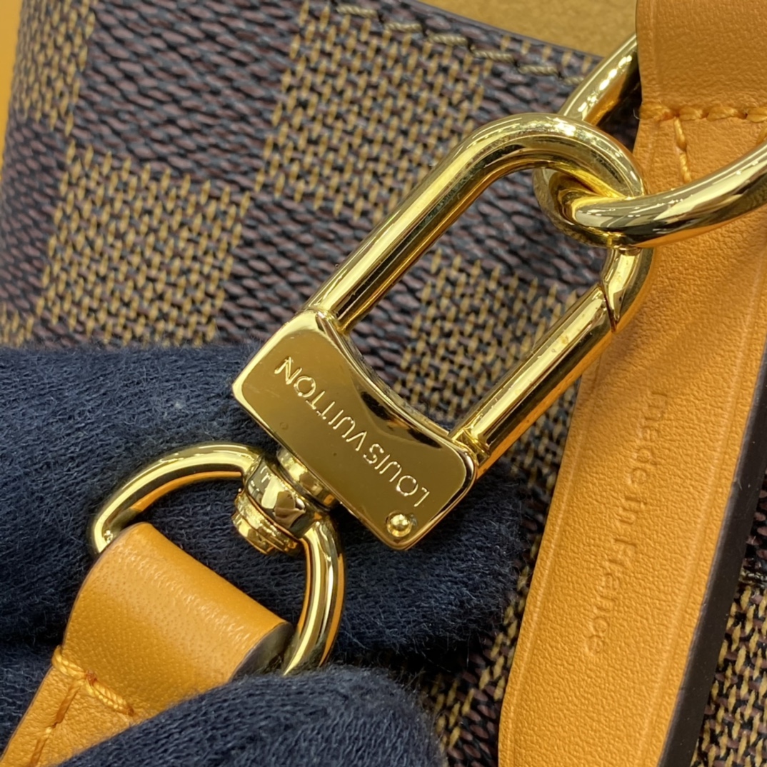 Louis Vuitton NEONOE MM Bucket Bag Damier Ebene N40213 Yellow